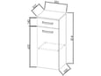 KOLPA-SAN kopalniška omarica Viva V811, 35,2×81,4×32,2 cm