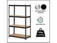 ePRO Metalna polica premium 150x70x30 metal-drvo 700kg (4x175kg)