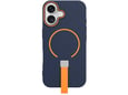 ONASI ovitek za silikonski Mat Liquid MagSafe Samsung Galaxy S25 Ultra, modro-oranžen