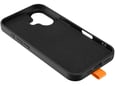 ONASI ovitek za silikonski Mat Liquid MagSafe Samsung Galaxy S25, črno-oranžen