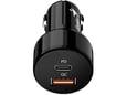 GENIUS avtomobilski polnilec PD-36AC, 36 W, QC, PD, 1x USB-C, 1x USB-A