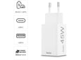 HAMA polnilec 201993, 45 W, PD, GaN, USB-C, USB-A