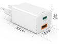 HAMA polnilec 201993, 45 W, PD, GaN, USB-C, USB-A