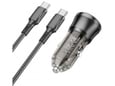 BOROFONE avtomobilski polnilec BZ325, 38 W, PD, QC 3.0, 1x USB-C, 1x USB-A