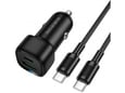 BOROFONE avtomobilski polnilec BZ34B, 38 W, PD, QC 3.0, 1x USB-C, 1x USB-A