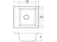 Alveus Sudopera Genesis Gem 10 G55 500x500x180mm
