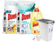 Duel Praškasti deterdžent Strong Whiteness 2,7kg + Soft lotus 2,7kg + Omekšivač Soft Lotus 2,45l + kutija za prašak