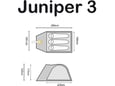 YATE šotor JUNIPER za 3 osebe ST00472