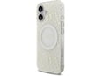 GUESS ovitek za TPU MagSafe Flowers Electro iPhone 17, bel