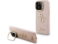 GUESS ovitek za usnjen Cam Stand GUHCP15XPCS4GSP iPhone 15 Pro Max, roza