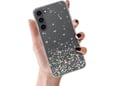 ONASI ovitek za silikonski SPARKLE Samsung Galaxy S25 FE, prozoren z bleščicami