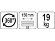 Yato bravarska stega 150 mm 19kg