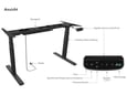 ICYBOX podnožje za ergonomsko električno dvižno mizo IB-EW205B-T