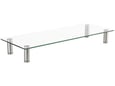 GEMBIRD stojalo za monitor MS-TABLE-GM-01, 58x21x9 cm, do 20 kg, kaljeno steklo