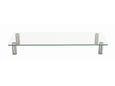GEMBIRD stojalo za monitor MS-TABLE-GM-01, 58x21x9 cm, do 20 kg, kaljeno steklo