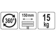 Yato bravarska stega 150 mm 15kg