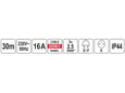 Yato motalica GG/J 3 x 1,5 L 30 m