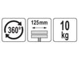 Yato bravarska stega 125 mm 10 kg