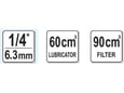 Yato Filter-regulator-uljač 1/4˝ za pneumatske alate