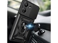 ONASI ovitek za silikonski Armor Ring Xiaomi Redmi 15C, črna