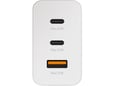 Kućni punjač Fast Charging Adapter Trio (USB-Cx2,USB-A) za Samsung PD 65W sa kablom Type-C na Type-C beli