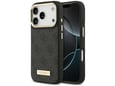 Maska za iPhone 17 Pro Guess 4G Logo Plate MagSafe crna