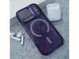 Maska za iPhone 17 Pro ljubičasta Mag Case Bling Camera Bracket