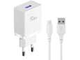 Kućni punjač KONFULON JK77 2.4A sa micro USB kablom beli 1m