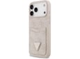 Maska za iPhone 17 Pro Guess 4G Double Card Triangle pink