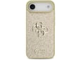 Maska za iPhone Air Guess Fixed Glitter Big 4G zlatna