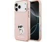 Maska za iPhone 17 Pro Max Karl Lagerfeld IML Aquarelle Choupette & Logo MagSafe pink