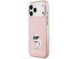 Maska za iPhone 17 Pro Max Karl Lagerfeld IML Aquarelle Choupette & Logo MagSafe pink