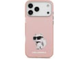 Maska za iPhone 17 Pro Max Karl Lagerfeld IML Aquarelle Choupette & Logo MagSafe pink