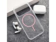 Maska za iPhone 17 Pro Mag Case Clear Slim roze