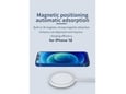 Wireless punjač iPhone 12 magnetic 15W beli