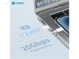 Kućni punjač Coteci 32120 20W sa PD na Type C kablom beli