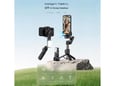 Tripod stabilizator Q19 smart AI sa selfie stickom i LED svetlom crni