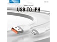 Data kabl KONFULON DC64, 3A, USB iPhone Lightning beli 1m