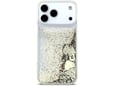 Maska za iPhone 17 Pro Max Guess Liq Glitter 4 Charms zlatna