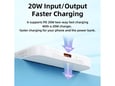 Power bank prenosiva baterija Magsafe REMAX Usion Series RPP-65 PD 20W + QC 15W Fast Charging 10000mAh beli