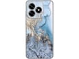 Maska za Honor X5c Plus Blue Gold Marble Silikonska Print