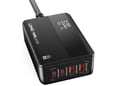 Kućni punjač LDNIO A4808Q, QC4+, PD3.0, LED 70W crni