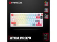Tastatura mehanička Gaming Fantech MK917 RGB Atom PRO79 Wireless bela (Red switch)