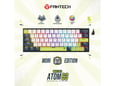 Tastatura mehanička Gaming Fantech MK874V2 RGB Atom 63 Mori bela (Red switch)