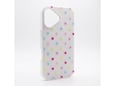 Maska za iPhone 17 Candy Dots bela