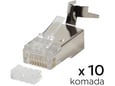 Konektor RJ45 metal CAT 7 10 kom
