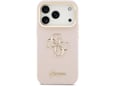 GUESS ovitek za usnjen Cam Stand iPhone 17 Pro Max, roza