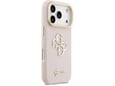 GUESS ovitek za usnjen Cam Stand iPhone 17 Pro Max, roza