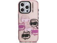 KARL LAGERFELD ovitek za MagSafe iPhone 16 Pro Max, roza