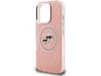 KARL LAGERFELD ovitek za MagSafe iPhone 16 Pro Max, roza